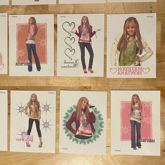 15 Disney Hannah Montana / Miley Cyrus Temporary Tattoos By SandyLion Stickers - Picture 4 of 7
